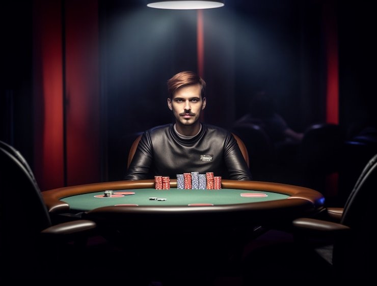 Meja poker langsung snicasino dengan antarmuka permainan interaktif dan dealer profesional